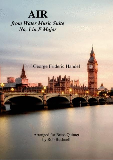 Air From Water Music Suite No 1 Handel Brass Quintet Sheet Music