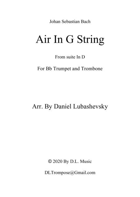 Free Sheet Music Air In G String