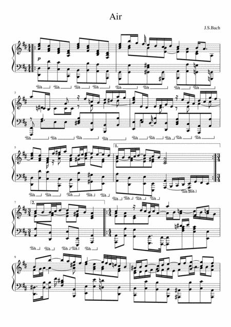 Air On The G String Piano Sheet Music