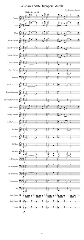 Alabama State Troopers March Sheet Music