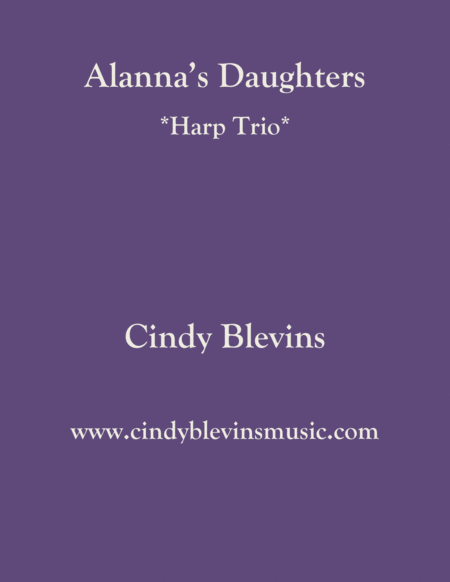 Free Sheet Music Alannas Daughters For Harp Trio