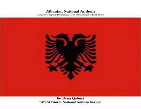 Albanian National Anthem For Brass Quintet Sheet Music