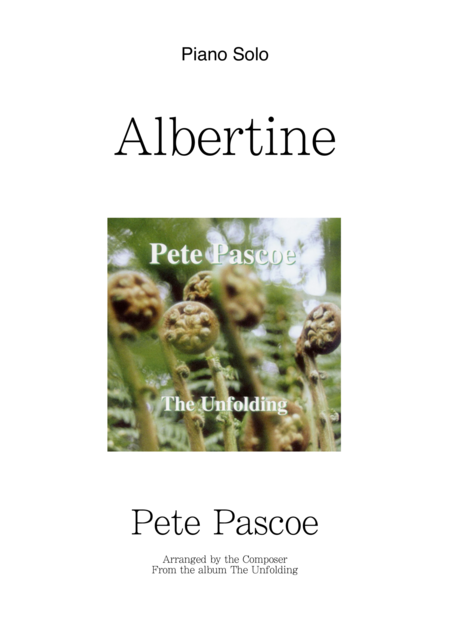 Free Sheet Music Albertine