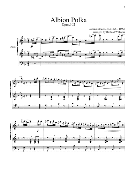 Albion Polka Sheet Music