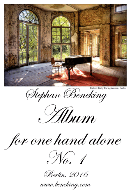 Free Sheet Music Album For One Hand Alone No 1