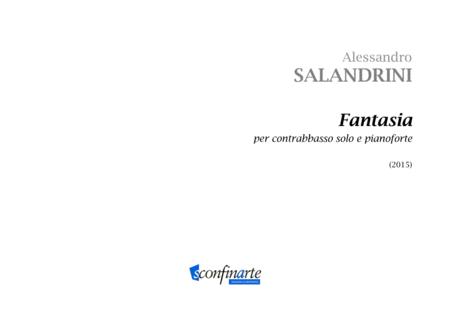 Alessandro Salandrini Fantasia Per Contrabbasso Solo E Pianoforte Es 1025 Sheet Music