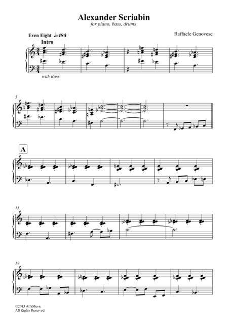 Alexander Scriabin Sheet Music