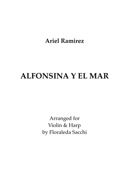 Alfonsina Y El Mar Sheet Music