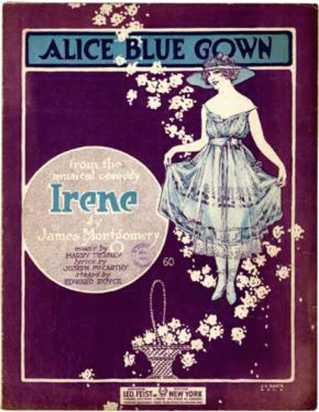 Free Sheet Music Alice Blue Gown