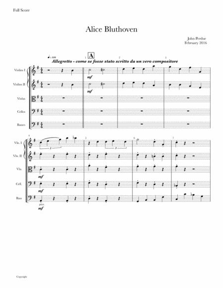 Free Sheet Music Alice Bluthoven