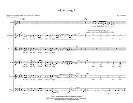 Alive Tonight Sheet Music