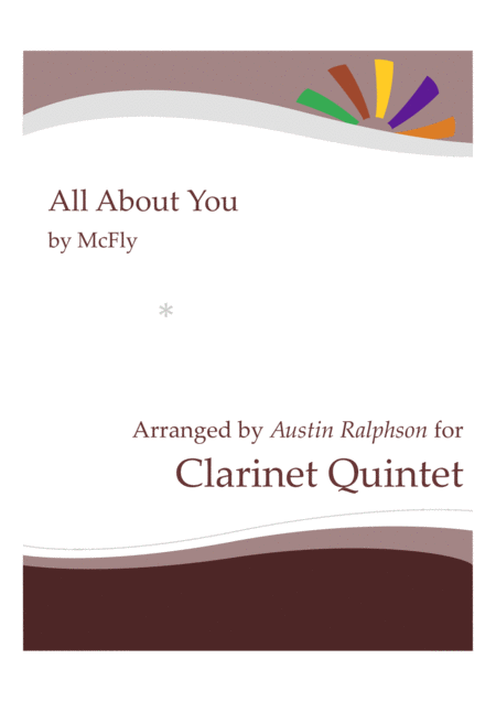 All About You Clarinet Quintet Sheet Music