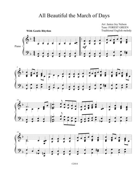 Free Sheet Music All Beautiful The March Of Days