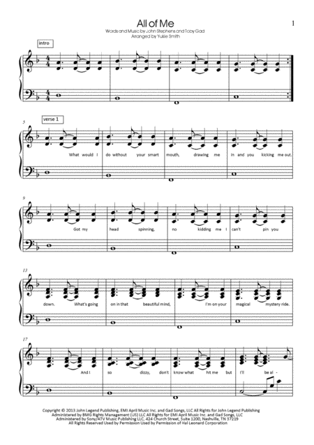 All Of Me In Dm Self Accompaniment Version Sheet Music