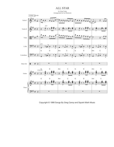 All Star String Orchestra With Rhythm Section Sheet Music