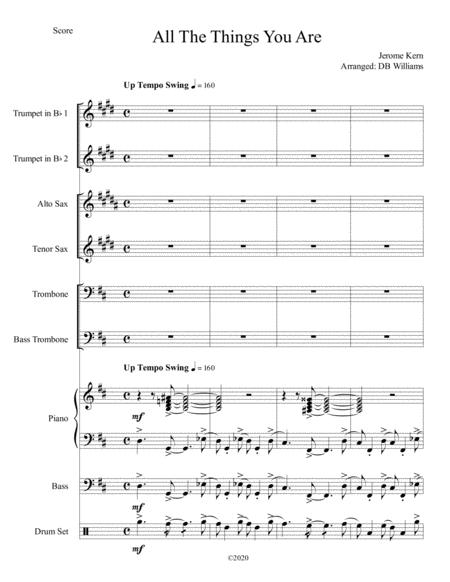 Free Sheet Music All The Things You Are Jazz Combo