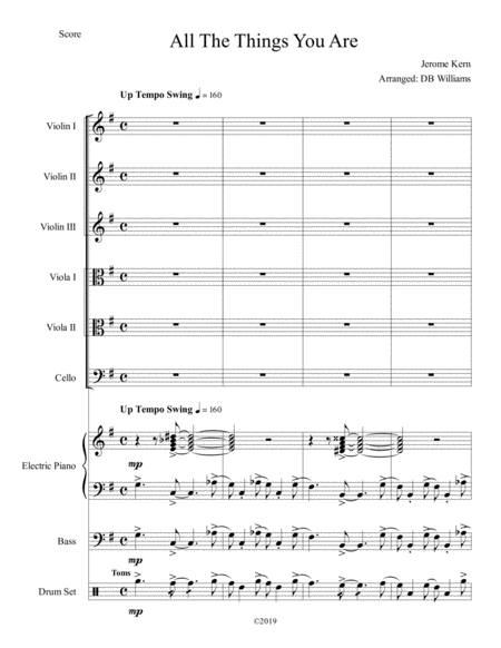 Free Sheet Music All The Things You Are String Sextet