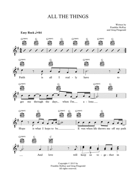 Free Sheet Music All The Things You Gave Me