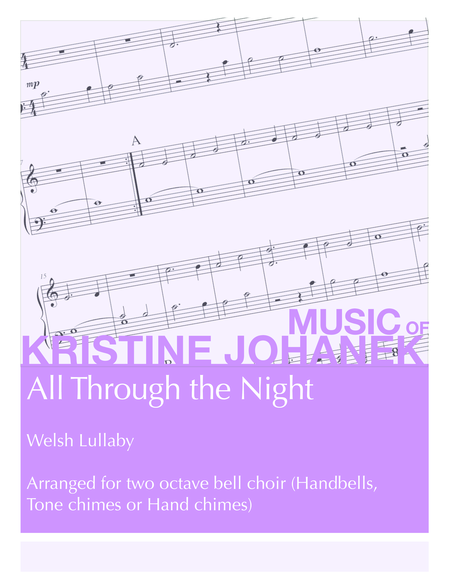 Free Sheet Music All Through The Night 2 Octave Handbells Tone Chimes Or Hand Chimes