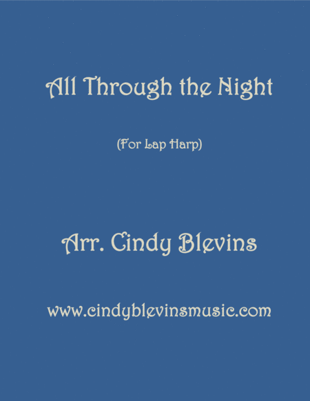 All Through The Night Arranged For Lap Harp From My Book Feast Of Favorites Vol 4 Sheet Music