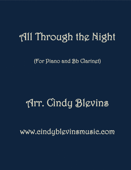 Free Sheet Music All Through The Night Arranged For Piano And Clarinet