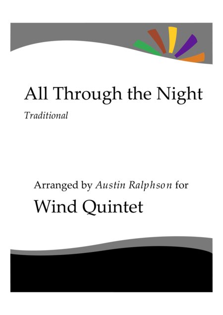 All Through The Night Wind Quintet Sheet Music