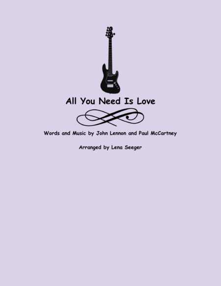 All You Need Is Love String Orchestra Sheet Music