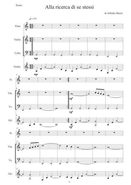 Free Sheet Music Alla Ricerca Di Se Stessi