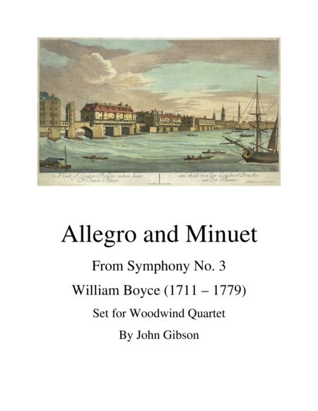 Allegro And Minuet For Woodwind Quartet Sheet Music