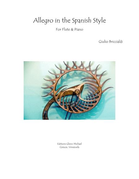 Free Sheet Music Allegro In The Spanish Style For Flute Piano