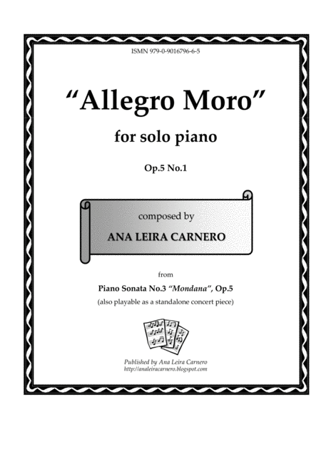 Free Sheet Music Allegro Moro For Solo Piano