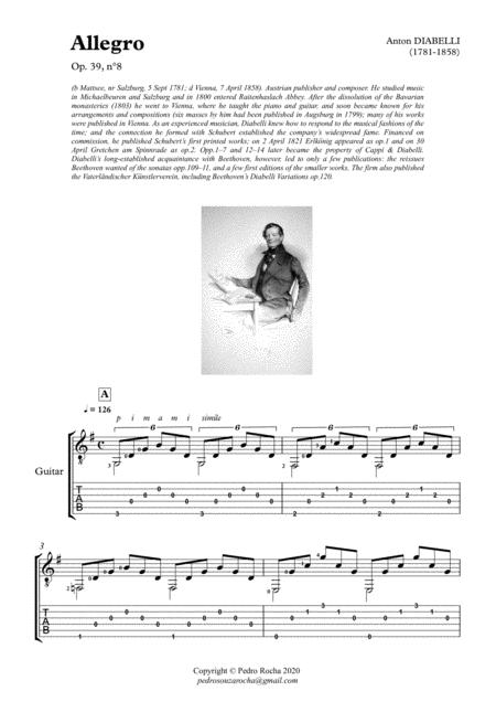 Allegro Op 39 N 8 Sheet Music