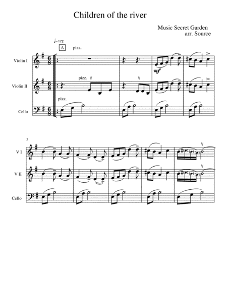 Allein Gott In Der Hh Sei Ehr Bwv 676 Arrangement For 2 Violins And Violoncello Sheet Music
