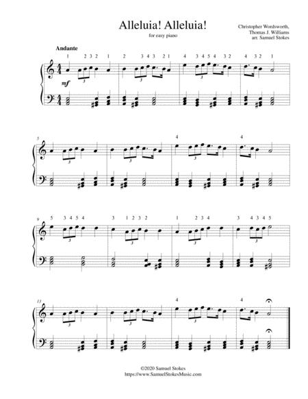 Alleluia Alleluia For Easy Piano Sheet Music