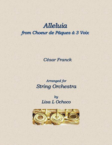 Alleluia From Choeur De Paques A 3 Voix For String Orchestra Sheet Music