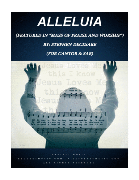 Free Sheet Music Alleluia From Mass Of Praise And Worship Sab