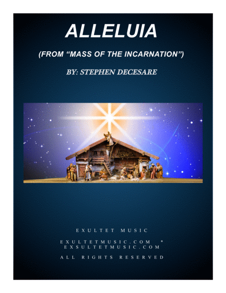 Free Sheet Music Alleluia From Mass Of The Incarnation