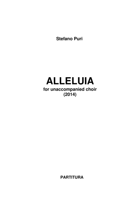 Alleluia From The Wedding Mass Sheet Music