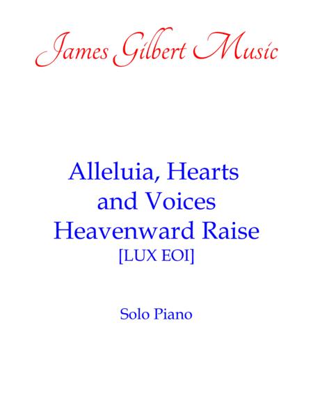 Alleluia Hearts And Voices Heavenward Raise Pn Sheet Music