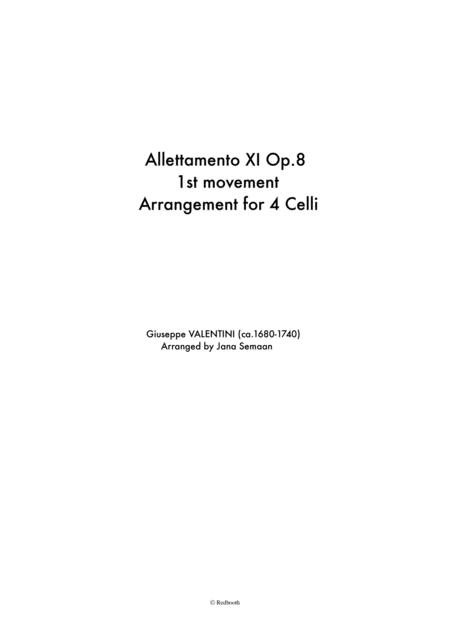 Free Sheet Music Allettamento Xi 1st Movement