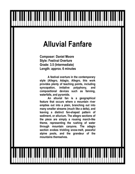 Free Sheet Music Alluvial Fanfare