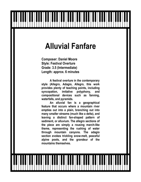 Alluvial Fanfare Sheet Music