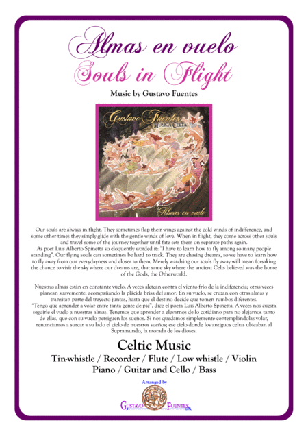 Almas En Vuelo Souls In Flight Celtic Song By Gustavo Fuentes Sheet Music