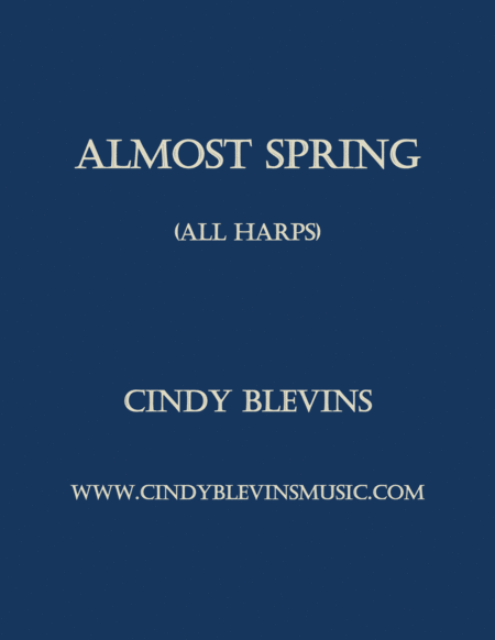 Free Sheet Music Almost Spring An Original Solo For Harp From My Book Harping On The Black Notes