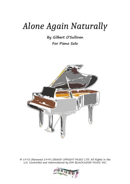 Free Sheet Music Alone Again Naturally