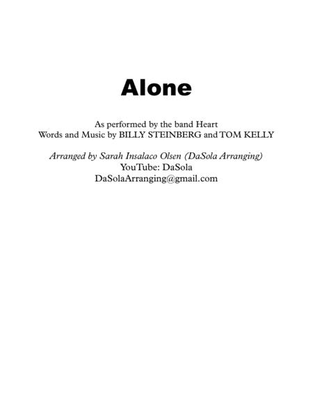 Alone By Heart String Quartet Arranged By Dasola Sheet Music