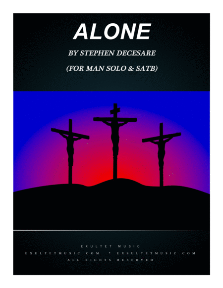 Alone For Man Solo Satb Sheet Music