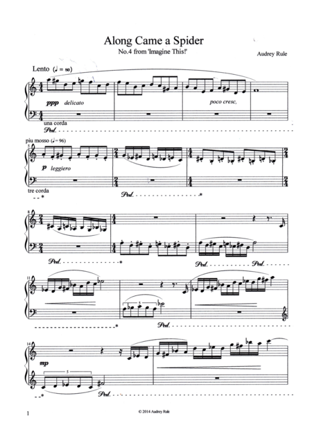 Along Came A Spider Sheet Music