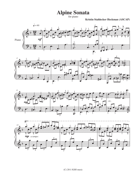 Alpine Sonata Sheet Music