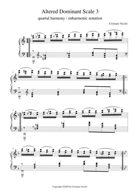 Free Sheet Music Altered Dominant Scale 3